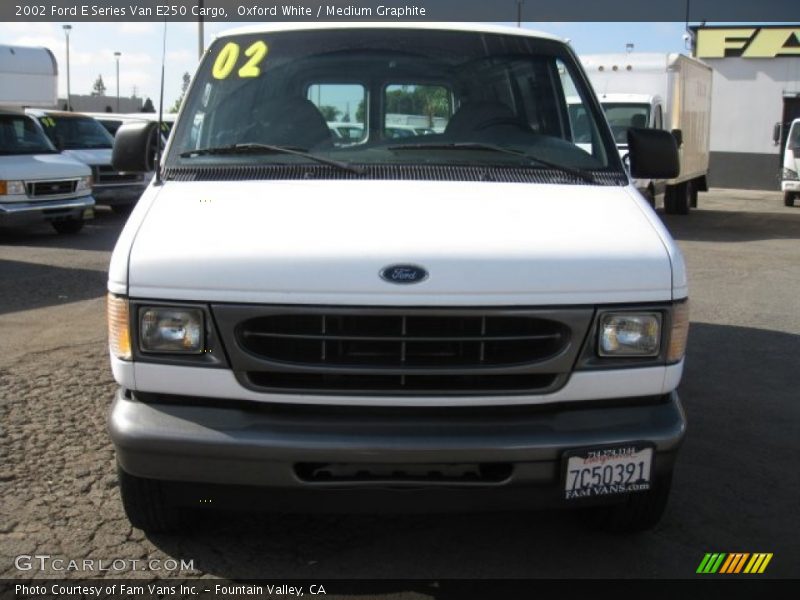 Oxford White / Medium Graphite 2002 Ford E Series Van E250 Cargo