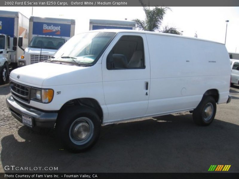 Oxford White / Medium Graphite 2002 Ford E Series Van E250 Cargo