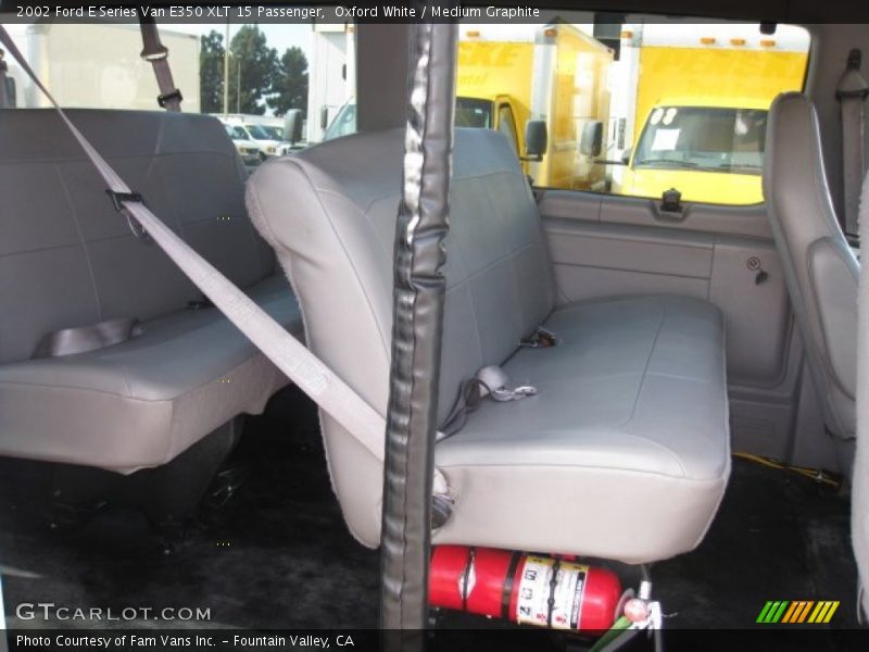 Oxford White / Medium Graphite 2002 Ford E Series Van E350 XLT 15 Passenger