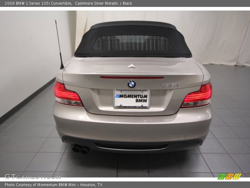 Cashmere Silver Metallic / Black 2009 BMW 1 Series 135i Convertible