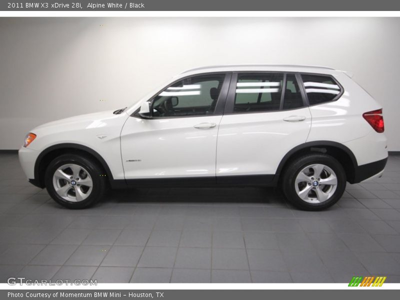 Alpine White / Black 2011 BMW X3 xDrive 28i
