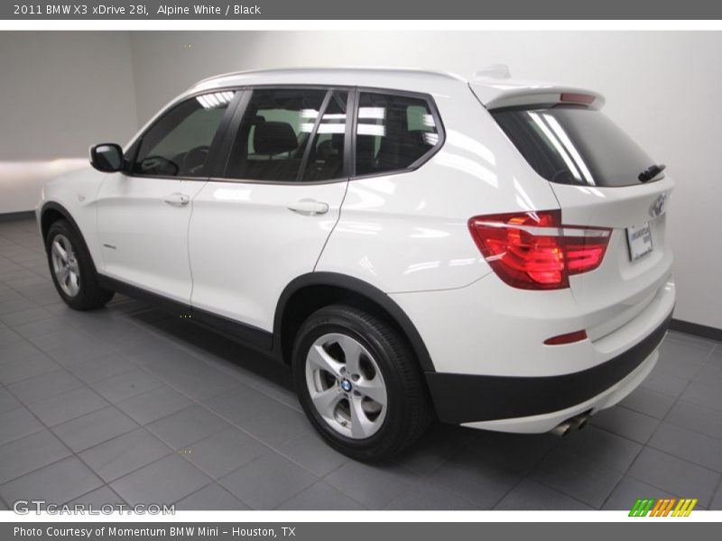 Alpine White / Black 2011 BMW X3 xDrive 28i