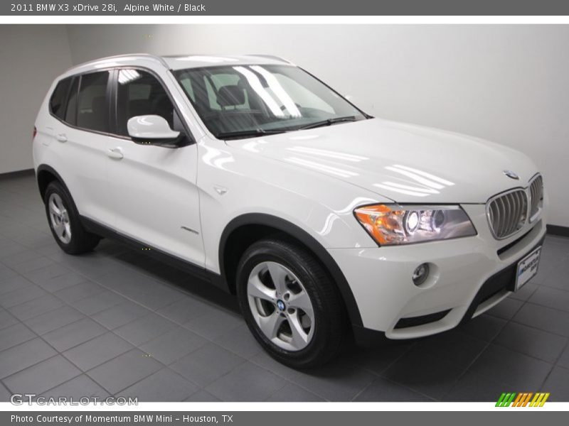Alpine White / Black 2011 BMW X3 xDrive 28i