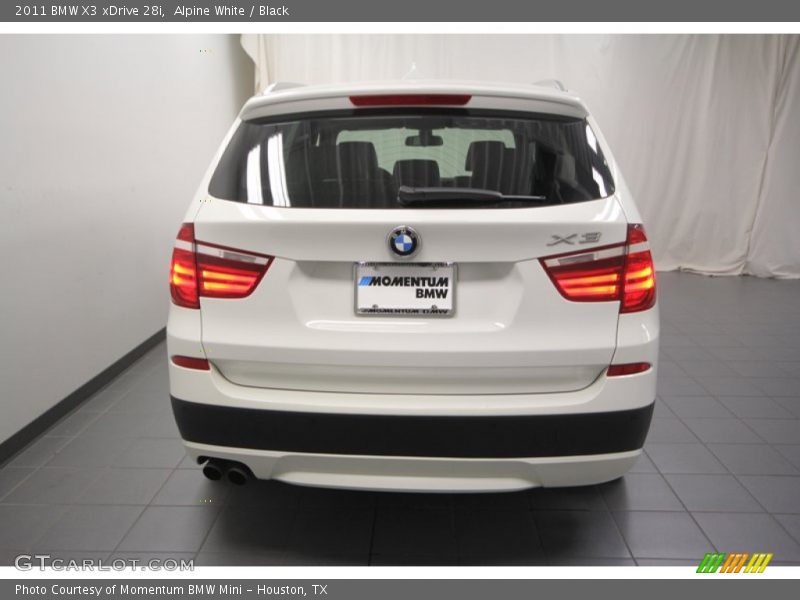 Alpine White / Black 2011 BMW X3 xDrive 28i