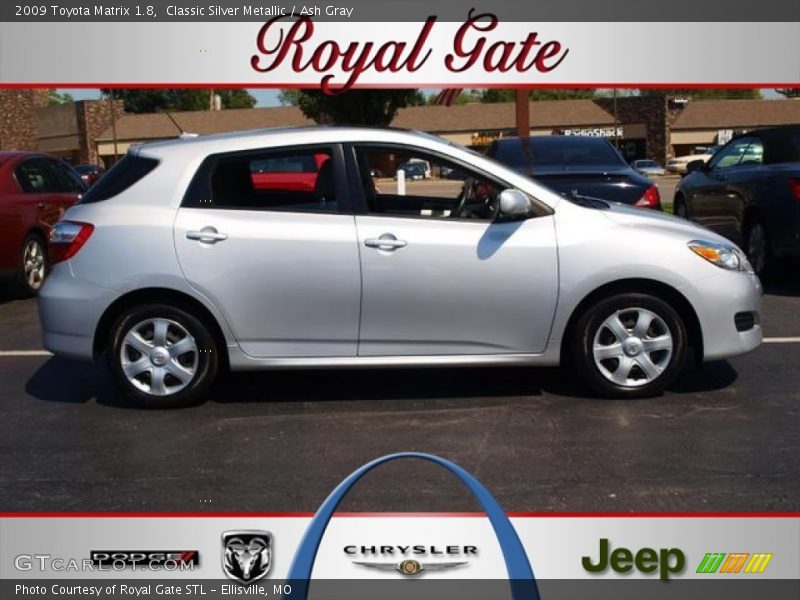 Classic Silver Metallic / Ash Gray 2009 Toyota Matrix 1.8