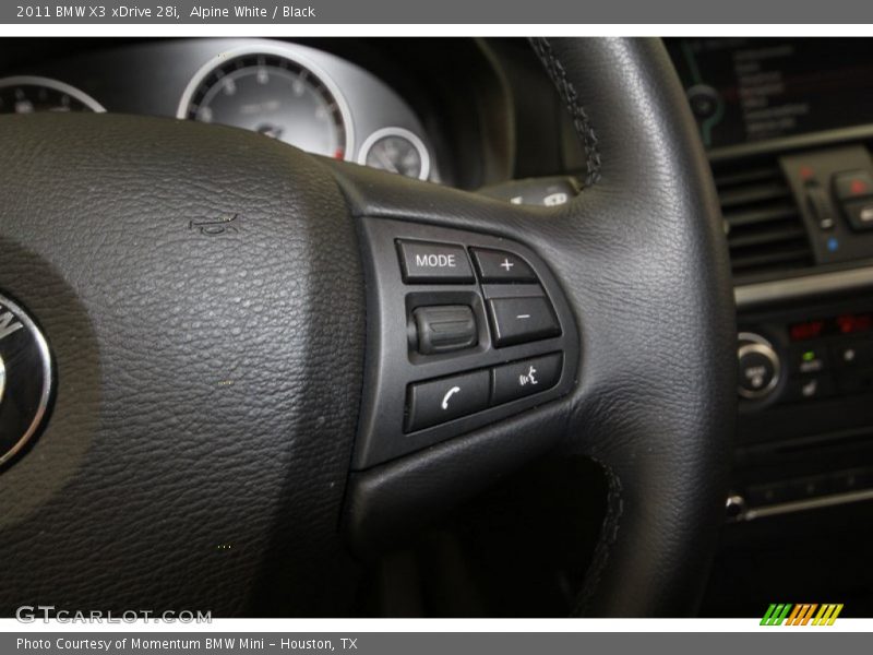 Alpine White / Black 2011 BMW X3 xDrive 28i