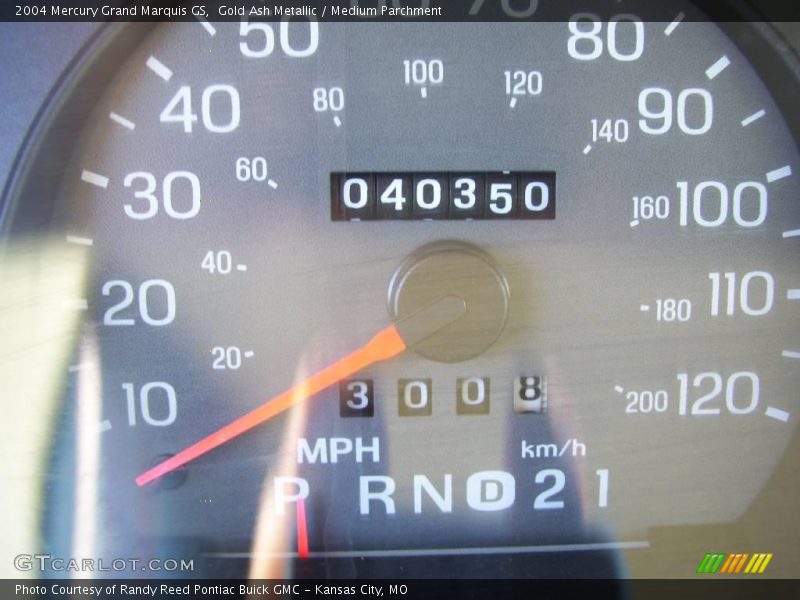 Gold Ash Metallic / Medium Parchment 2004 Mercury Grand Marquis GS