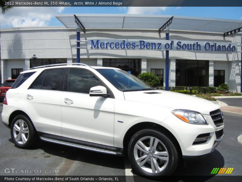 Arctic White / Almond Beige 2012 Mercedes-Benz ML 350 4Matic