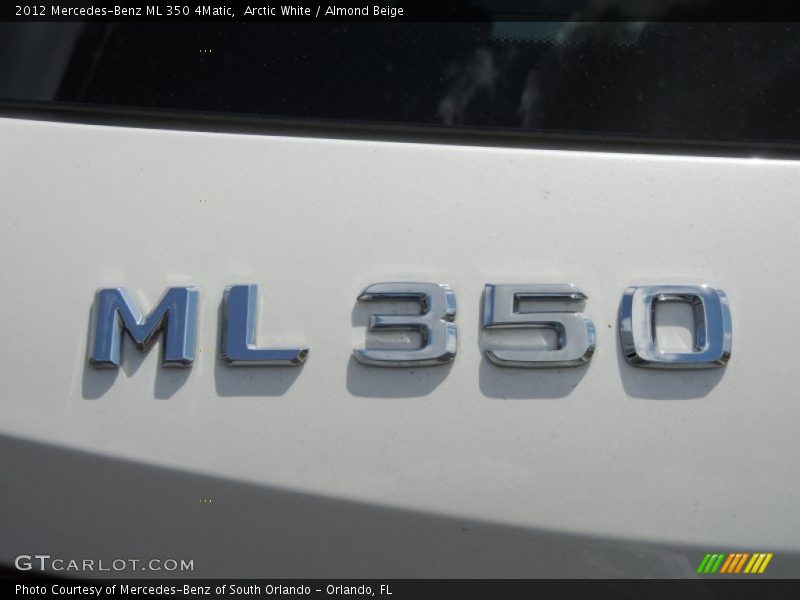 Arctic White / Almond Beige 2012 Mercedes-Benz ML 350 4Matic