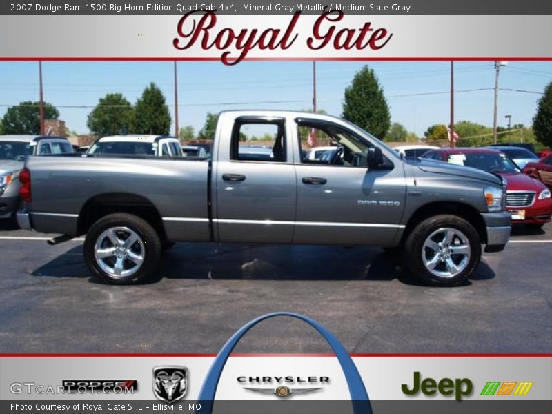 Mineral Gray Metallic / Medium Slate Gray 2007 Dodge Ram 1500 Big Horn Edition Quad Cab 4x4