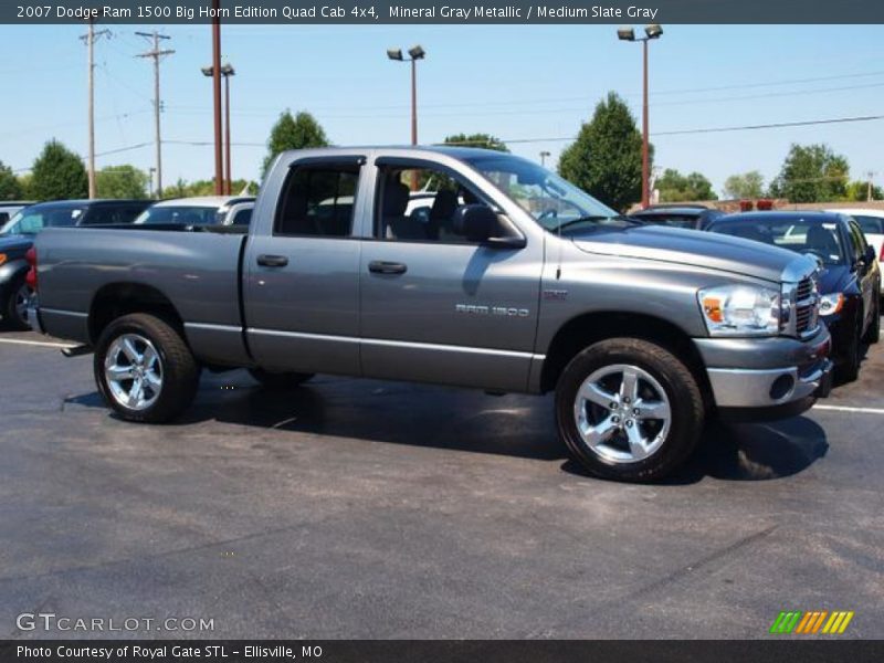 Mineral Gray Metallic / Medium Slate Gray 2007 Dodge Ram 1500 Big Horn Edition Quad Cab 4x4