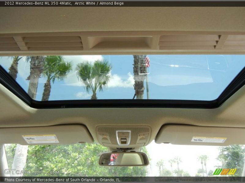 Arctic White / Almond Beige 2012 Mercedes-Benz ML 350 4Matic