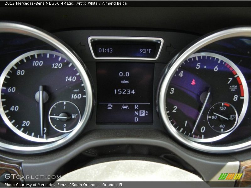 Arctic White / Almond Beige 2012 Mercedes-Benz ML 350 4Matic
