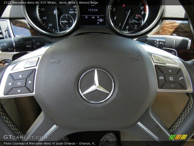 Arctic White / Almond Beige 2012 Mercedes-Benz ML 350 4Matic