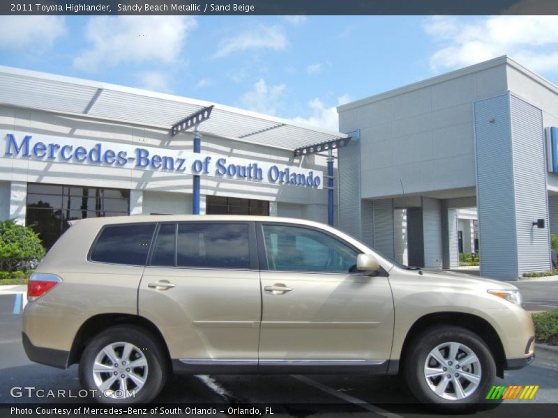 Sandy Beach Metallic / Sand Beige 2011 Toyota Highlander
