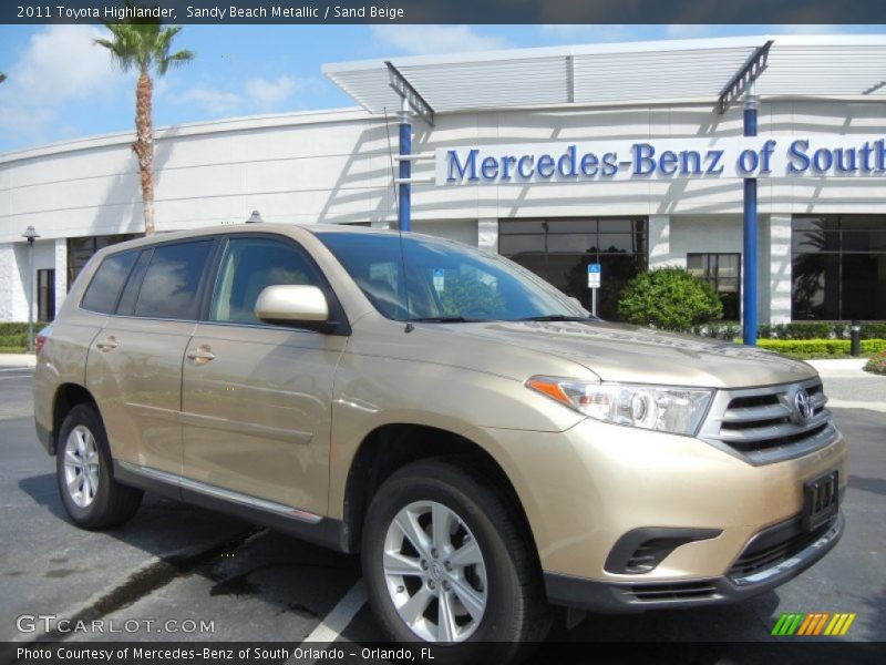 Sandy Beach Metallic / Sand Beige 2011 Toyota Highlander
