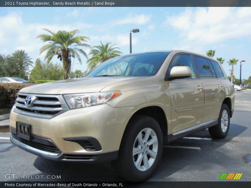 Sandy Beach Metallic / Sand Beige 2011 Toyota Highlander