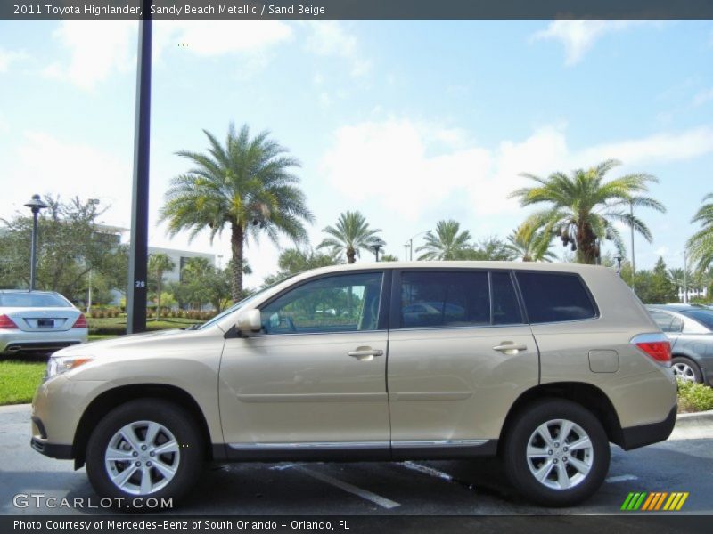 Sandy Beach Metallic / Sand Beige 2011 Toyota Highlander