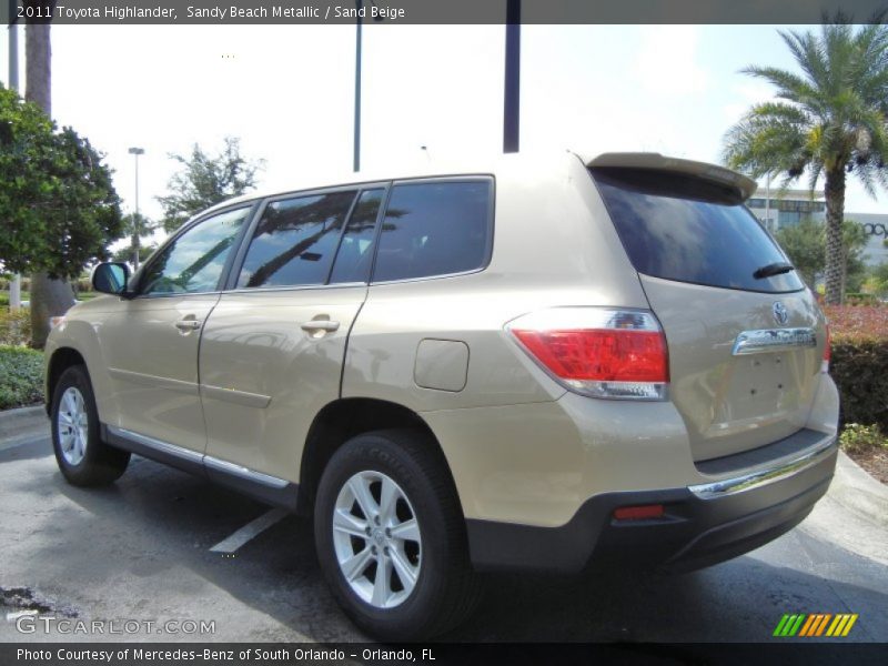 Sandy Beach Metallic / Sand Beige 2011 Toyota Highlander