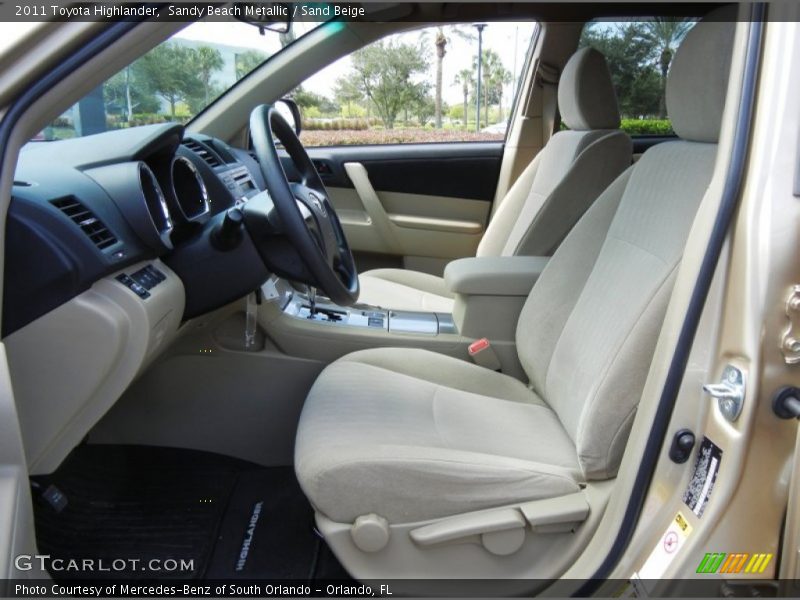 Sandy Beach Metallic / Sand Beige 2011 Toyota Highlander