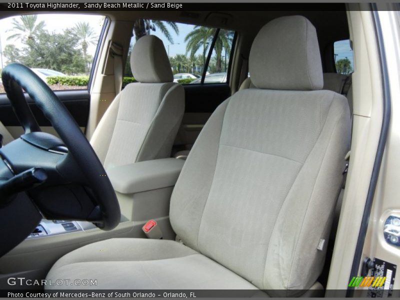 Sandy Beach Metallic / Sand Beige 2011 Toyota Highlander