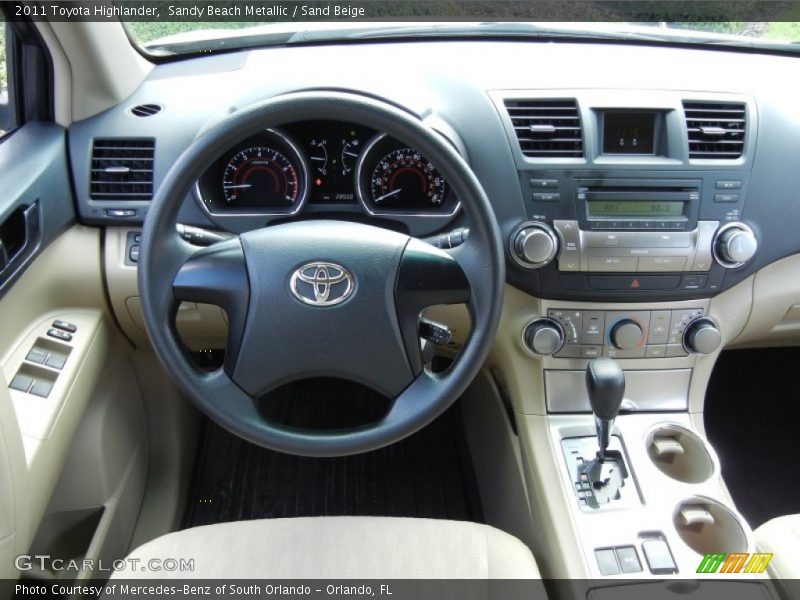 Sandy Beach Metallic / Sand Beige 2011 Toyota Highlander