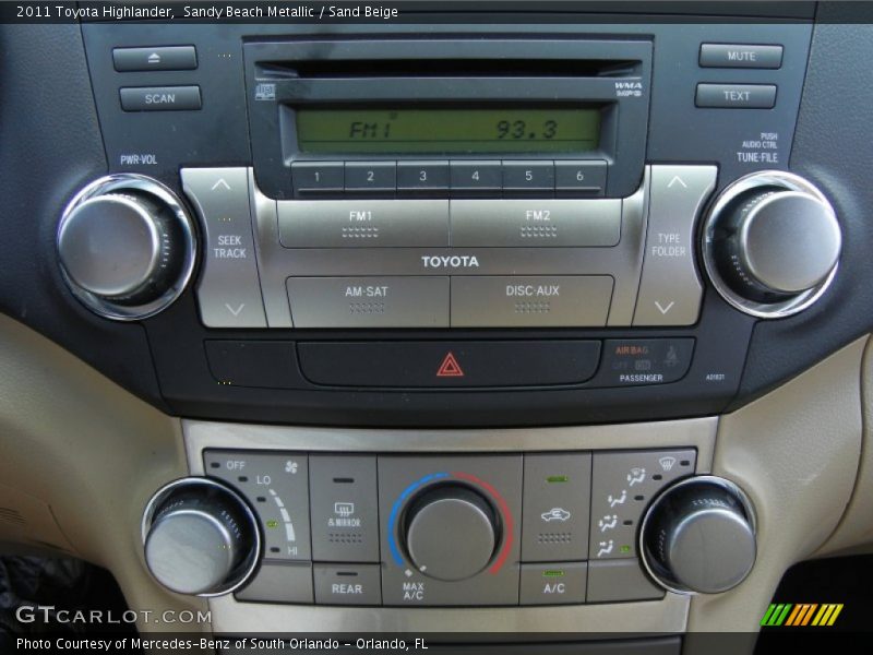 Sandy Beach Metallic / Sand Beige 2011 Toyota Highlander