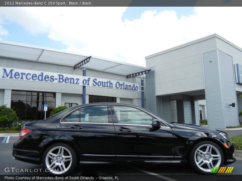 Black / Black 2011 Mercedes-Benz C 350 Sport