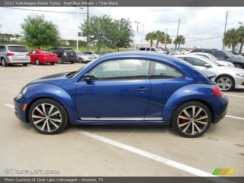 Reef Blue Metallic / Titan Black 2012 Volkswagen Beetle Turbo