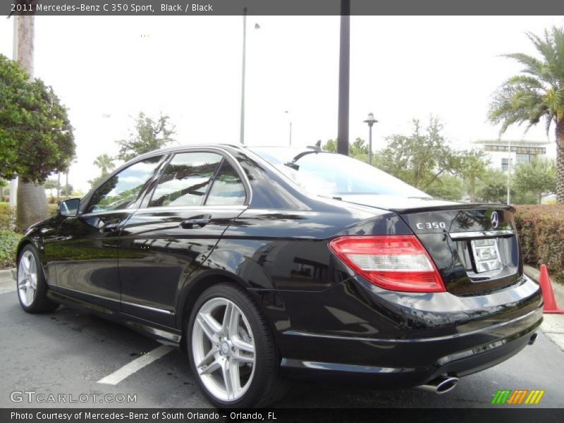 Black / Black 2011 Mercedes-Benz C 350 Sport