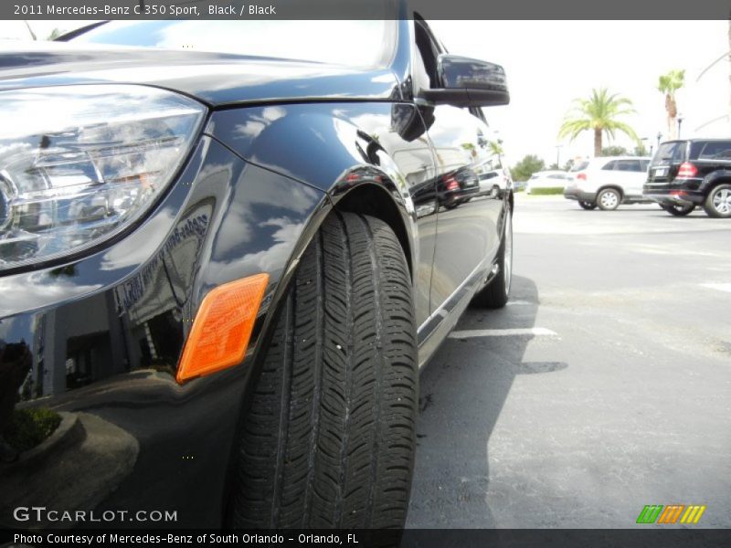 Black / Black 2011 Mercedes-Benz C 350 Sport