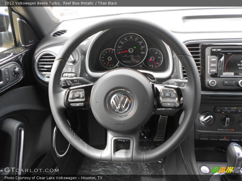 Reef Blue Metallic / Titan Black 2012 Volkswagen Beetle Turbo