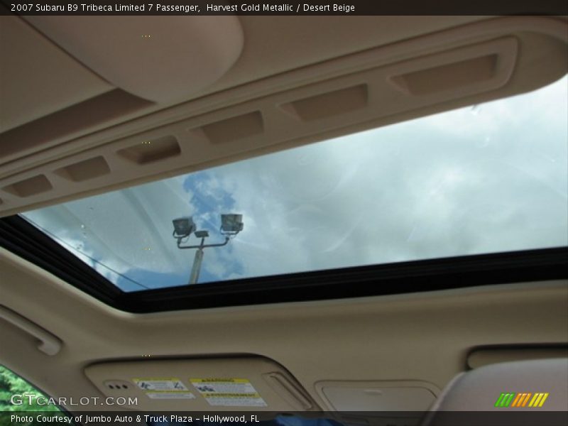 Harvest Gold Metallic / Desert Beige 2007 Subaru B9 Tribeca Limited 7 Passenger