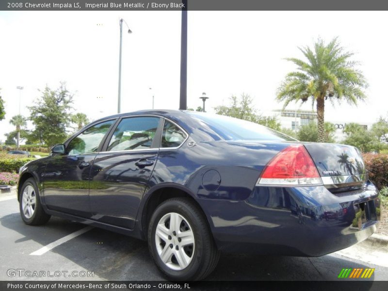 Imperial Blue Metallic / Ebony Black 2008 Chevrolet Impala LS