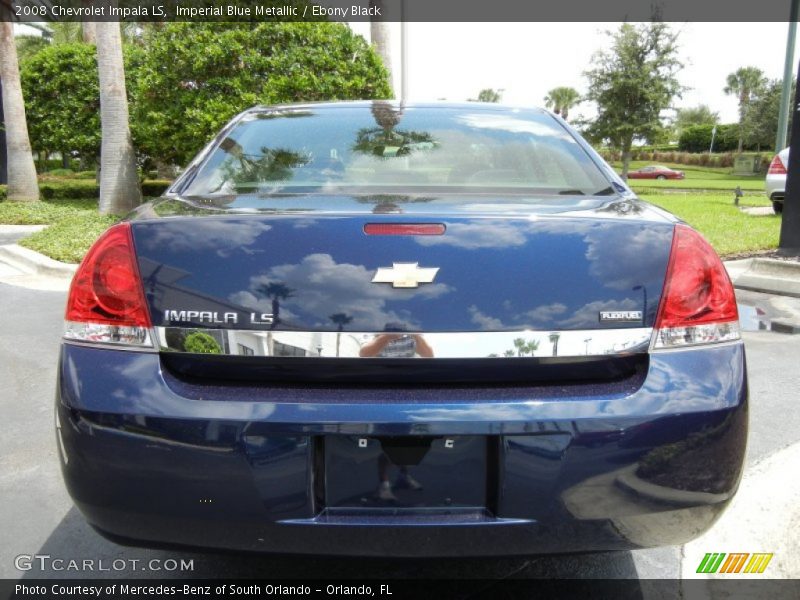 Imperial Blue Metallic / Ebony Black 2008 Chevrolet Impala LS