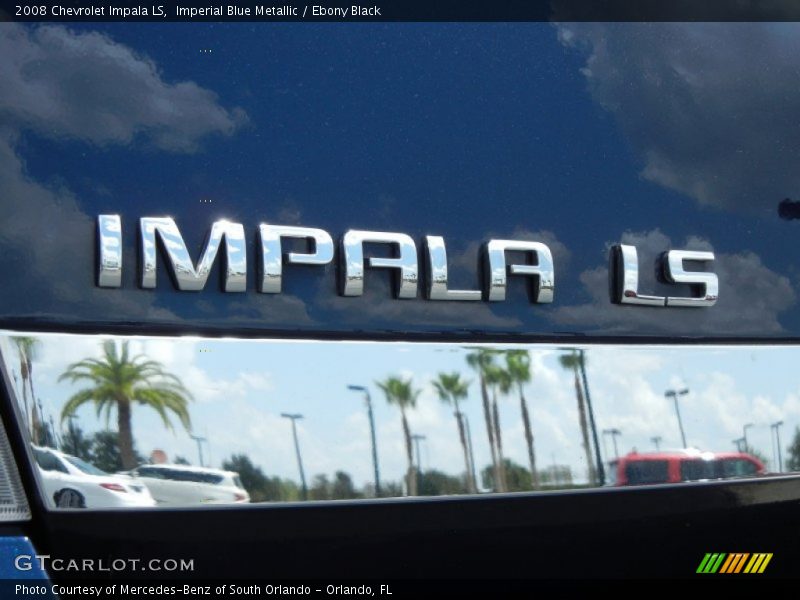Imperial Blue Metallic / Ebony Black 2008 Chevrolet Impala LS