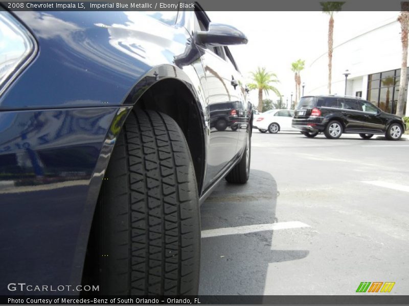 Imperial Blue Metallic / Ebony Black 2008 Chevrolet Impala LS