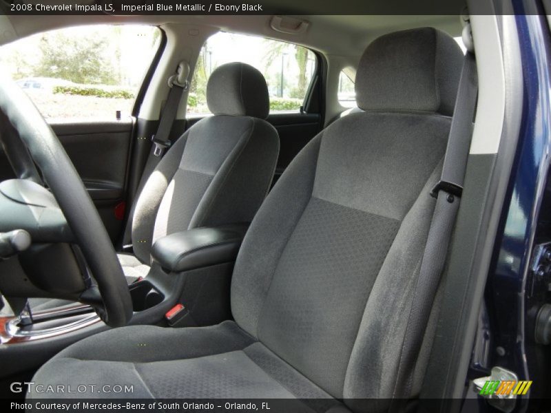 Imperial Blue Metallic / Ebony Black 2008 Chevrolet Impala LS