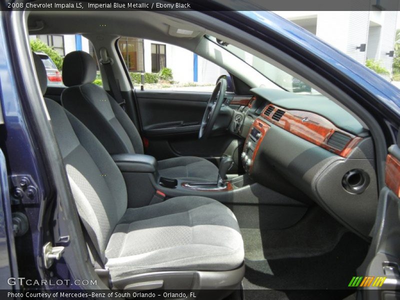 Imperial Blue Metallic / Ebony Black 2008 Chevrolet Impala LS