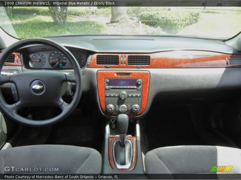 Imperial Blue Metallic / Ebony Black 2008 Chevrolet Impala LS