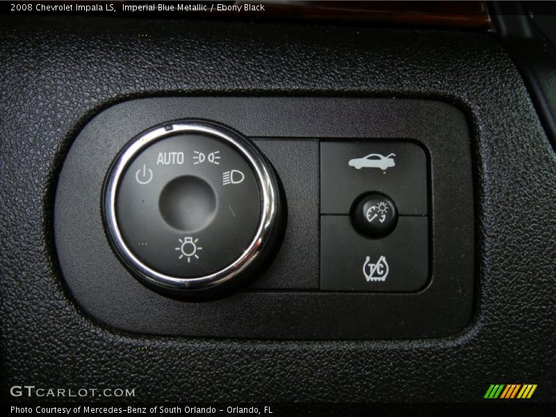 Imperial Blue Metallic / Ebony Black 2008 Chevrolet Impala LS