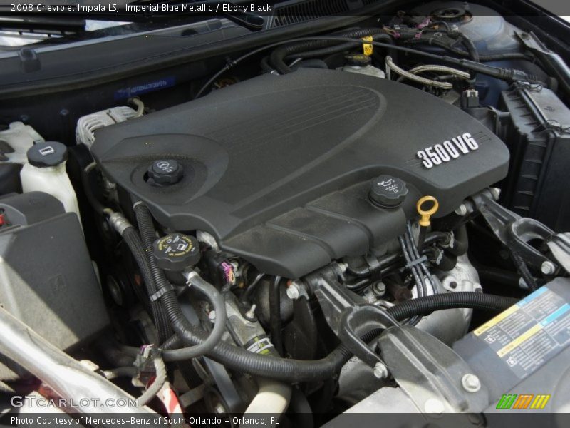 Imperial Blue Metallic / Ebony Black 2008 Chevrolet Impala LS