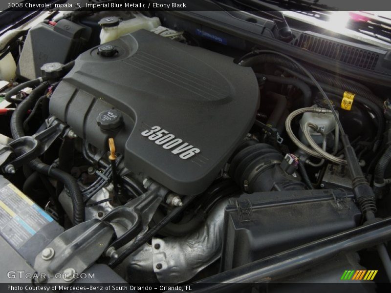 Imperial Blue Metallic / Ebony Black 2008 Chevrolet Impala LS
