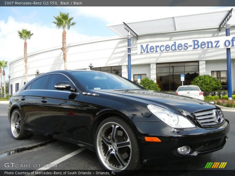 Black / Black 2007 Mercedes-Benz CLS 550