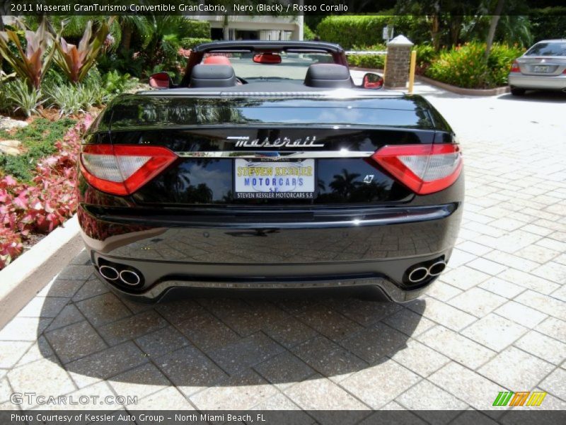 Nero (Black) / Rosso Corallo 2011 Maserati GranTurismo Convertible GranCabrio