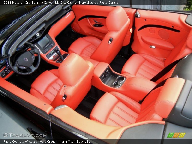  2011 GranTurismo Convertible GranCabrio Rosso Corallo Interior