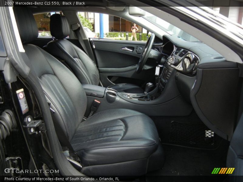 Black / Black 2007 Mercedes-Benz CLS 550