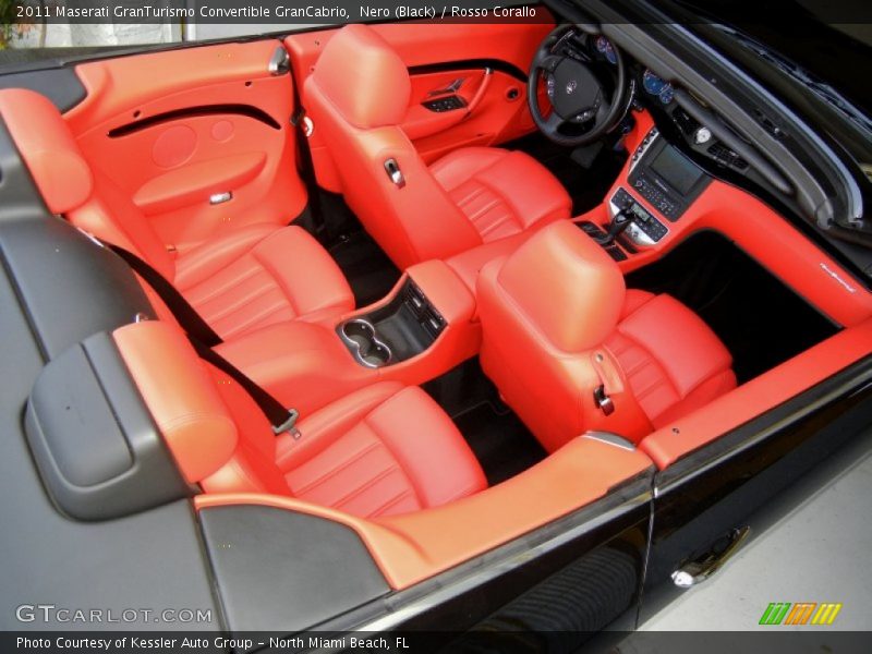  2011 GranTurismo Convertible GranCabrio Rosso Corallo Interior