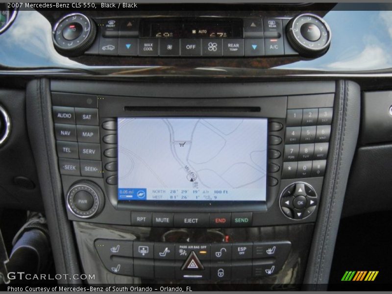 Navigation of 2007 CLS 550