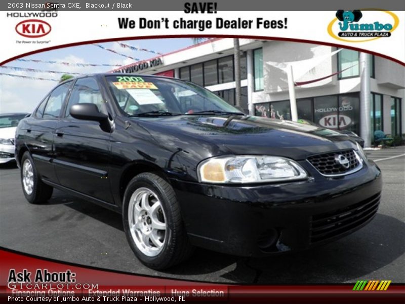 Blackout / Black 2003 Nissan Sentra GXE